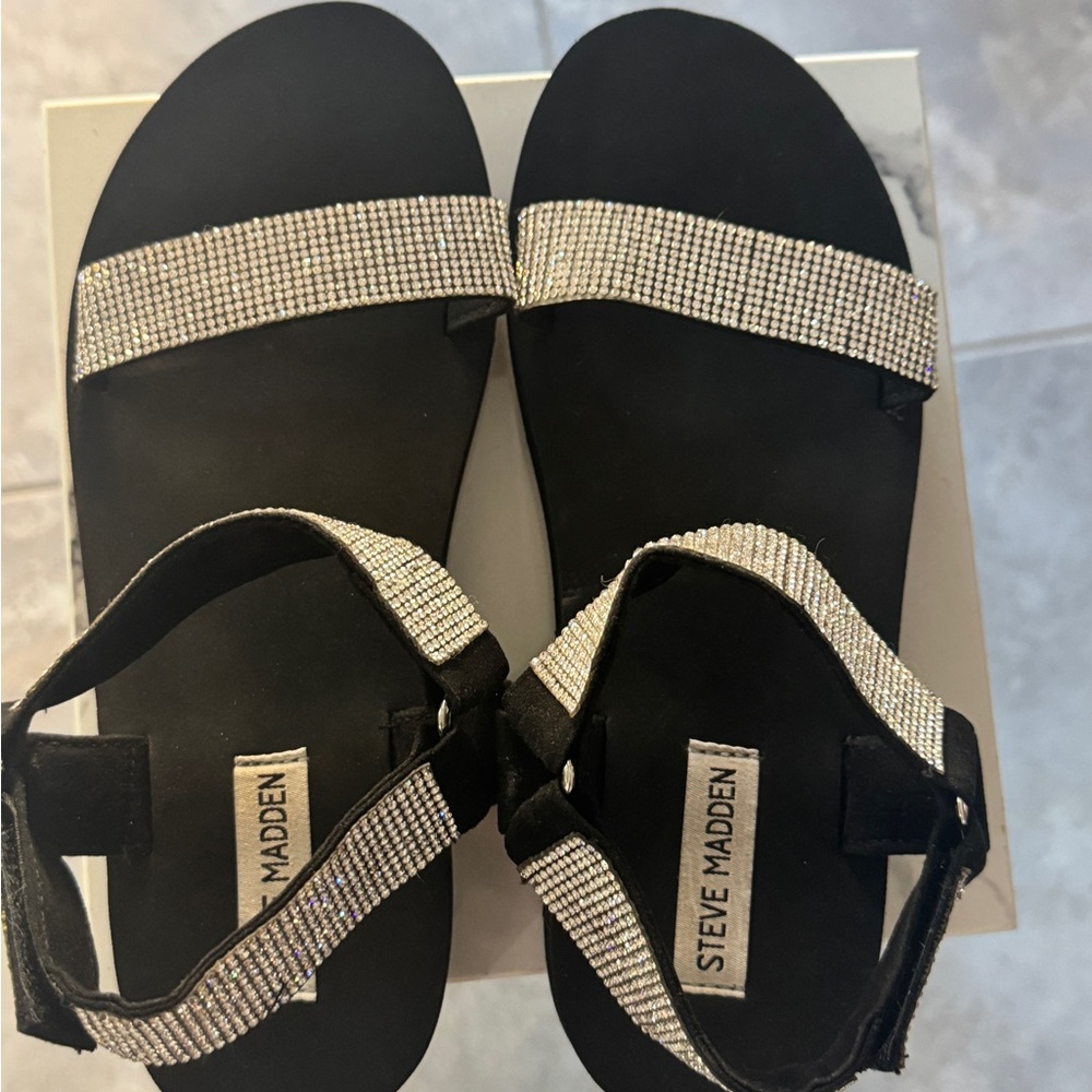 Steve Madden rhinestone sandals